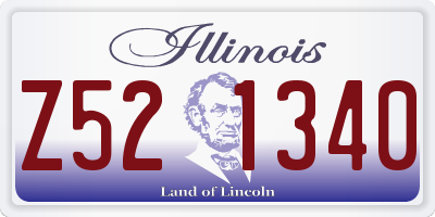 IL license plate Z521340