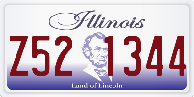 IL license plate Z521344