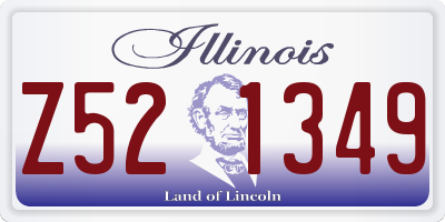 IL license plate Z521349