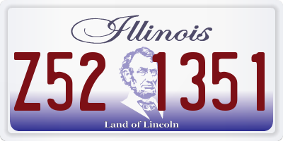 IL license plate Z521351