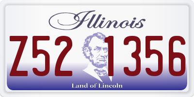IL license plate Z521356
