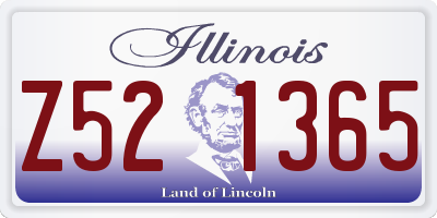 IL license plate Z521365
