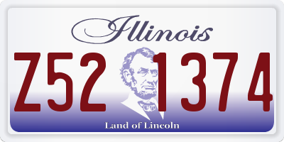 IL license plate Z521374