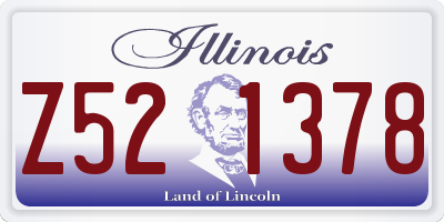 IL license plate Z521378