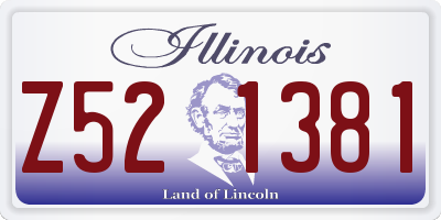 IL license plate Z521381