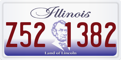 IL license plate Z521382