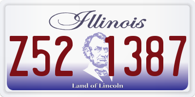 IL license plate Z521387