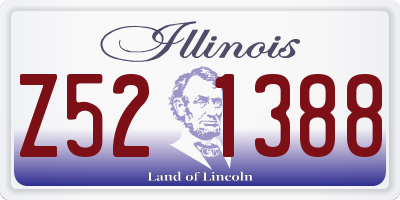 IL license plate Z521388