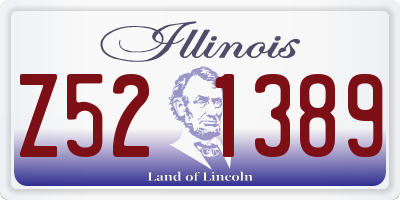 IL license plate Z521389