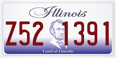 IL license plate Z521391