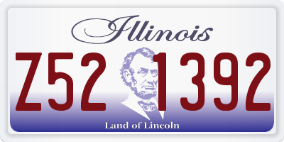 IL license plate Z521392