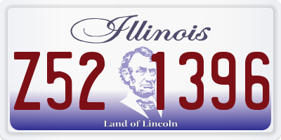 IL license plate Z521396