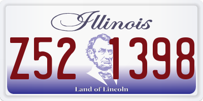 IL license plate Z521398