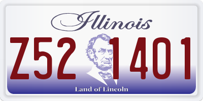 IL license plate Z521401