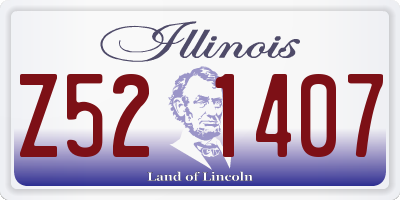 IL license plate Z521407