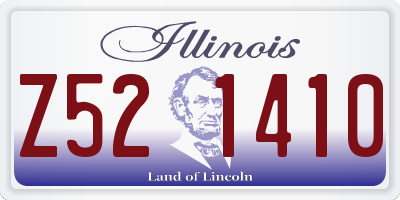 IL license plate Z521410