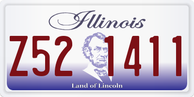 IL license plate Z521411