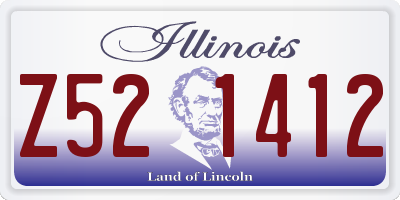 IL license plate Z521412