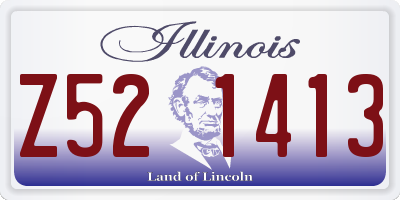 IL license plate Z521413