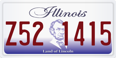IL license plate Z521415