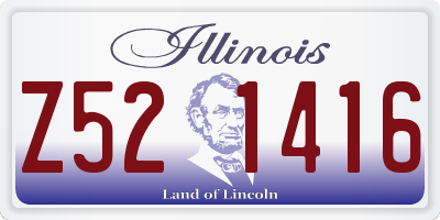 IL license plate Z521416