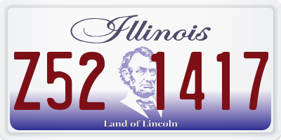 IL license plate Z521417