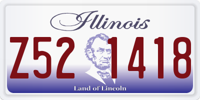IL license plate Z521418
