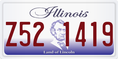 IL license plate Z521419