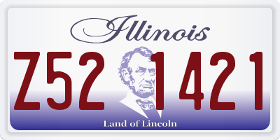 IL license plate Z521421