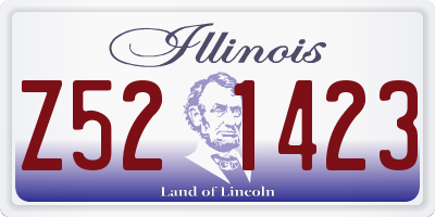 IL license plate Z521423