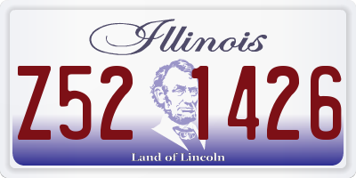IL license plate Z521426