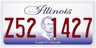 IL license plate Z521427