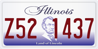IL license plate Z521437
