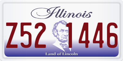 IL license plate Z521446