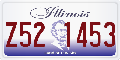 IL license plate Z521453
