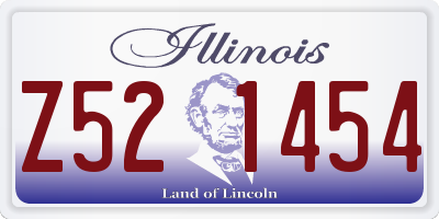 IL license plate Z521454