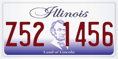 IL license plate Z521456