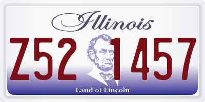 IL license plate Z521457