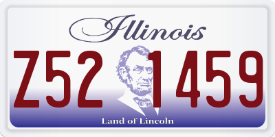 IL license plate Z521459