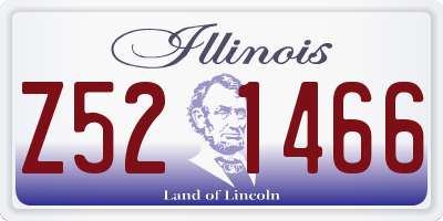 IL license plate Z521466