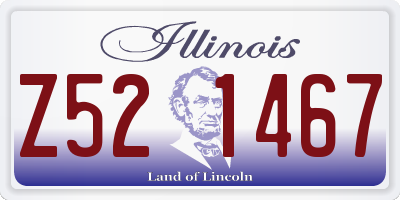 IL license plate Z521467