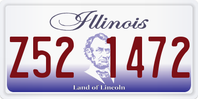IL license plate Z521472