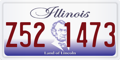 IL license plate Z521473