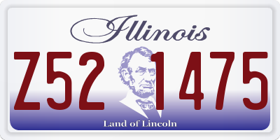 IL license plate Z521475