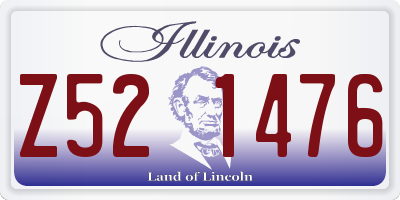 IL license plate Z521476