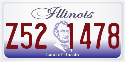 IL license plate Z521478