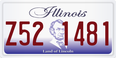 IL license plate Z521481