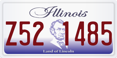IL license plate Z521485