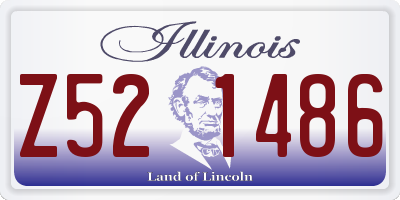 IL license plate Z521486