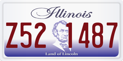 IL license plate Z521487